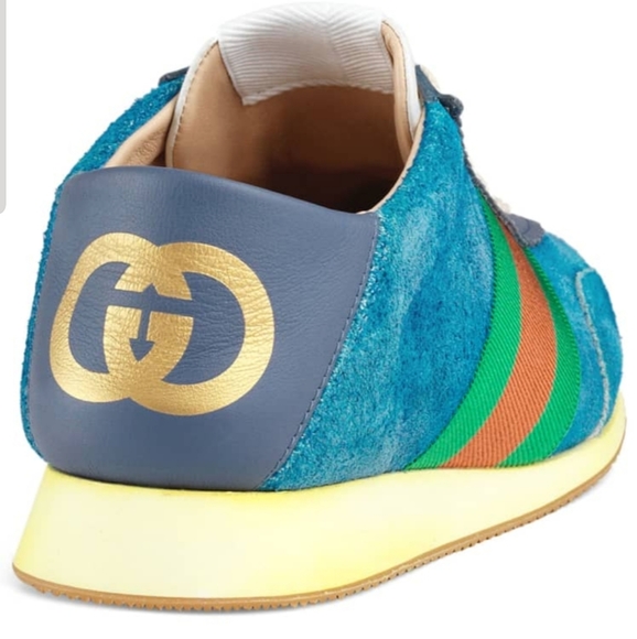 gucci rocket suede sneaker